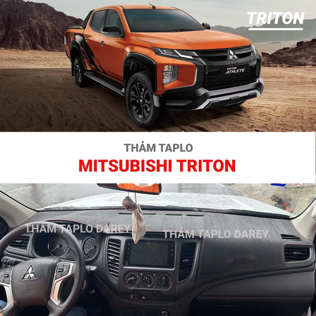 Mitsubishi Triton trước khi trải thảm taplo
