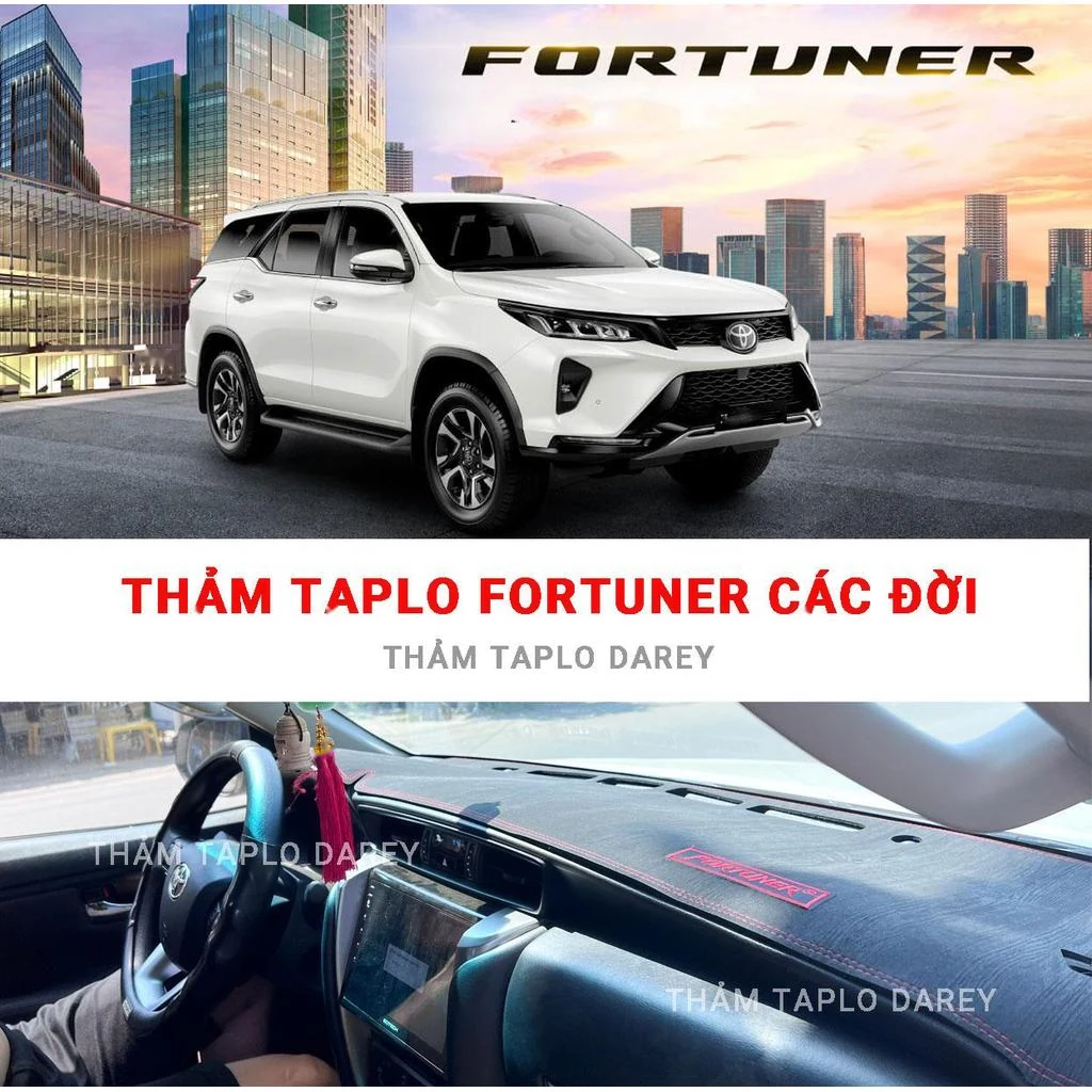 Toyota Fortuner trước khi trải thảm taplo